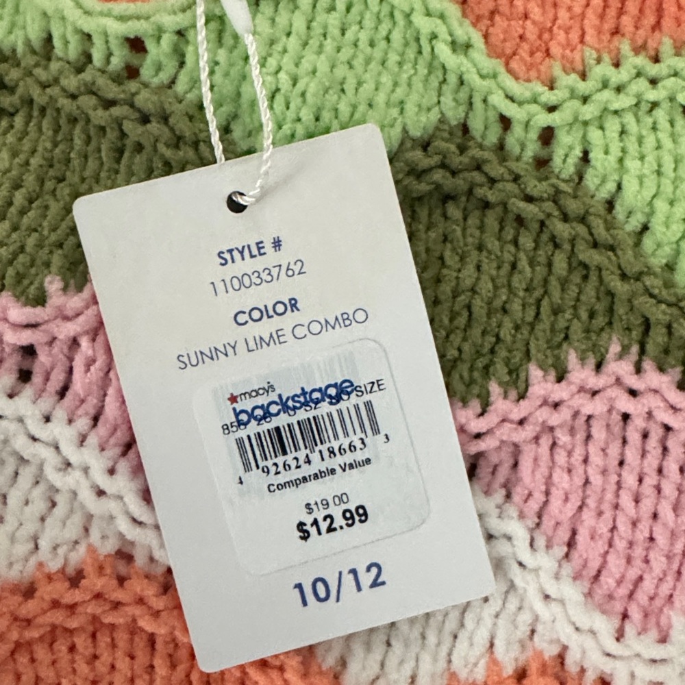 GIRLS Colorful Wave Pattern Sweater - Picture 2 of 3